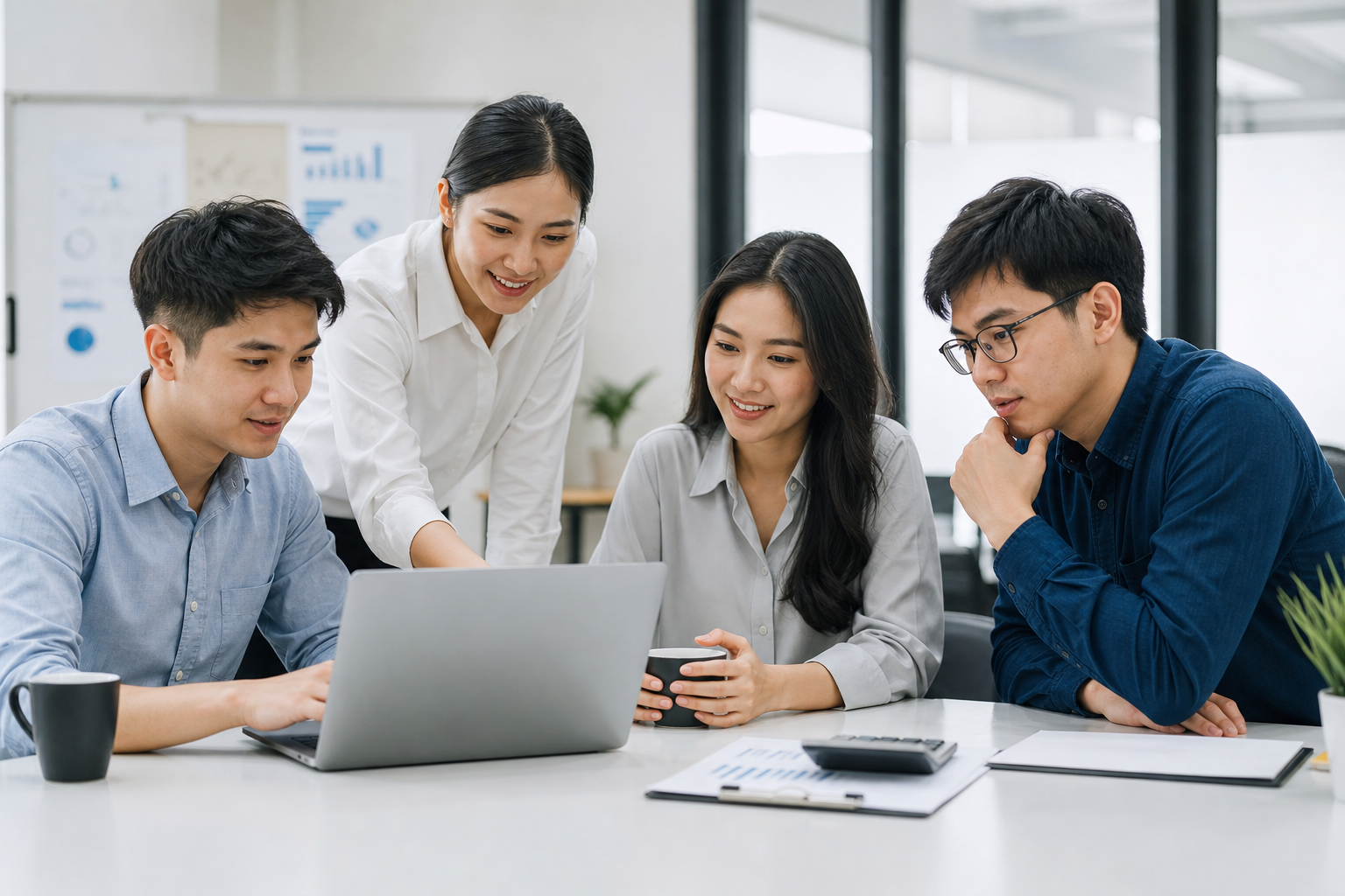 Đội ngũ AZ Media làm việc cùng nhau